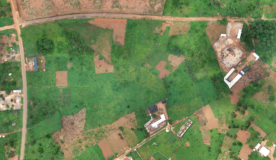 Aerial mapping image of site conditions